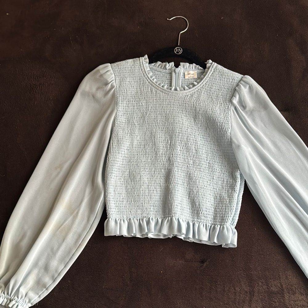 Elegant White Long Sleeve Blouse